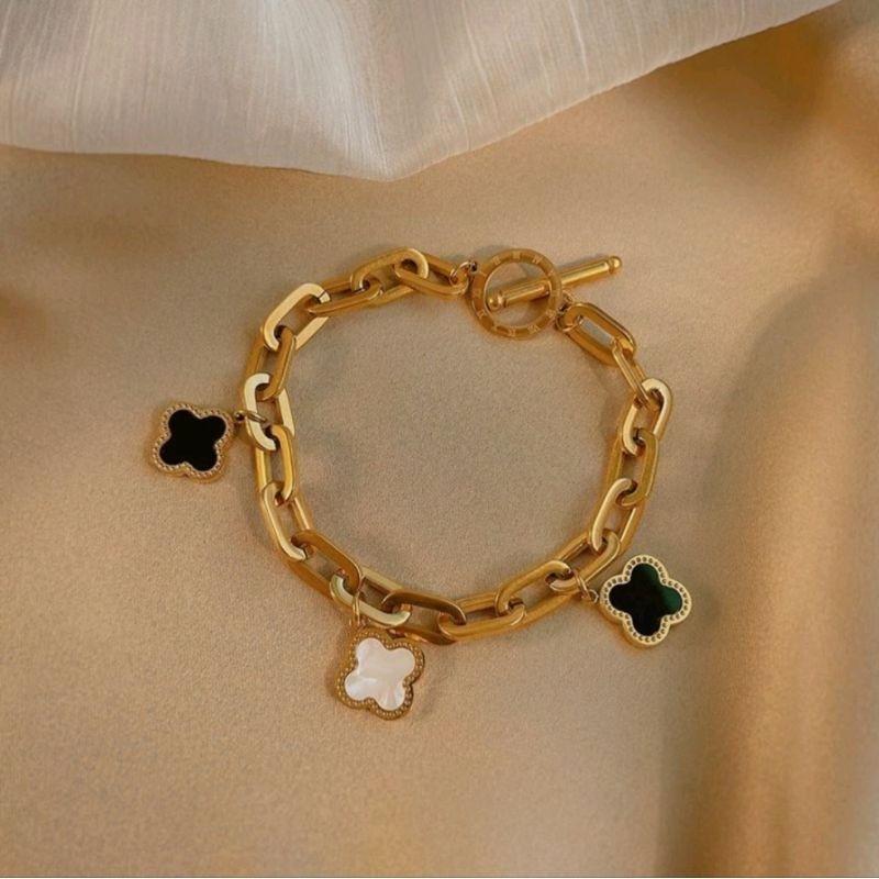 [ Bayar Ditempat ] Gelang Tangan Wanita Dewasa Titanium Anti Karat / Gelang Titanium Anti Karat / Ge