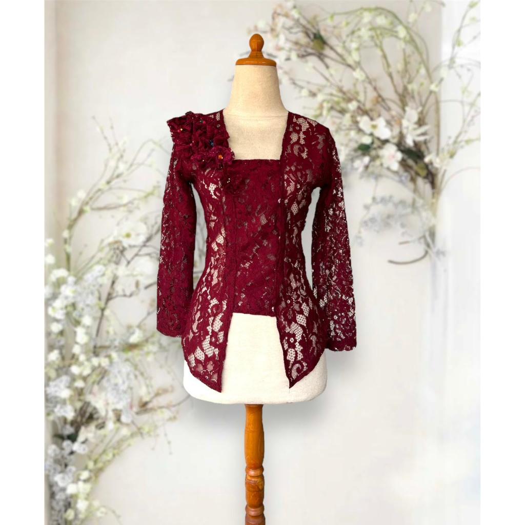 KEBAYA BUNGA KUTUBARU DADA PANJANG,KEBAYA KUTUBARU MODERN,KEBAYA WISUDA,KEBAYA KUTUBARU SINDEN,KEBAY