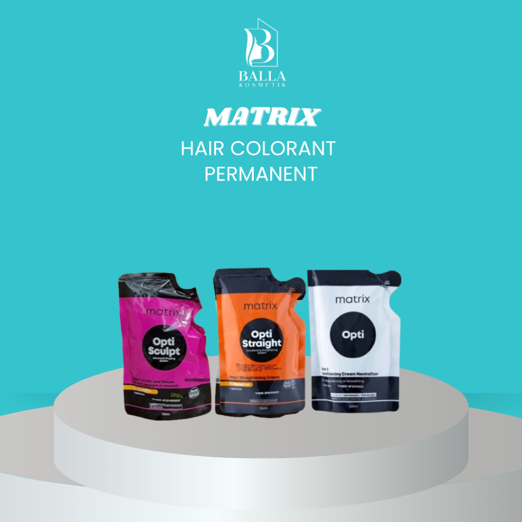 ❤️ARKHAKOSEMTIK❤️ Matrix Opti Sculpt Mini Set 125mlx2 - Smoothing/Pelurusan Rambut Keratin