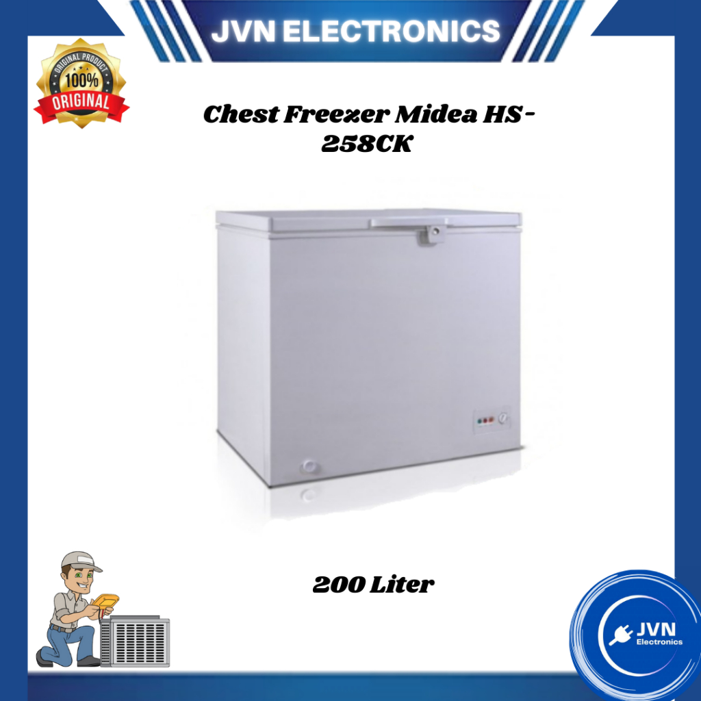 Chest Freezer Midea HS-258CK  (200 Liter)