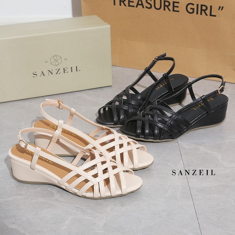 Sanzeil Siena Wedges Wanita Original Brand SANZEIL