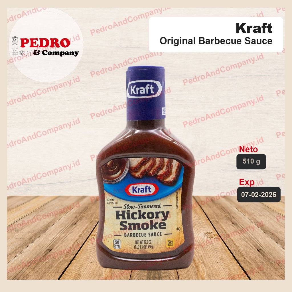 

Kraft hickory smoke bbq sauce 496 gram - barbecue saus