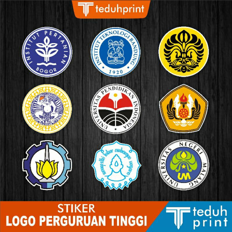 Sticker Stiker Kampus Universitas IPB ITB UI UNAIR UPI UNPAD ITS UNS UM Eksklusif