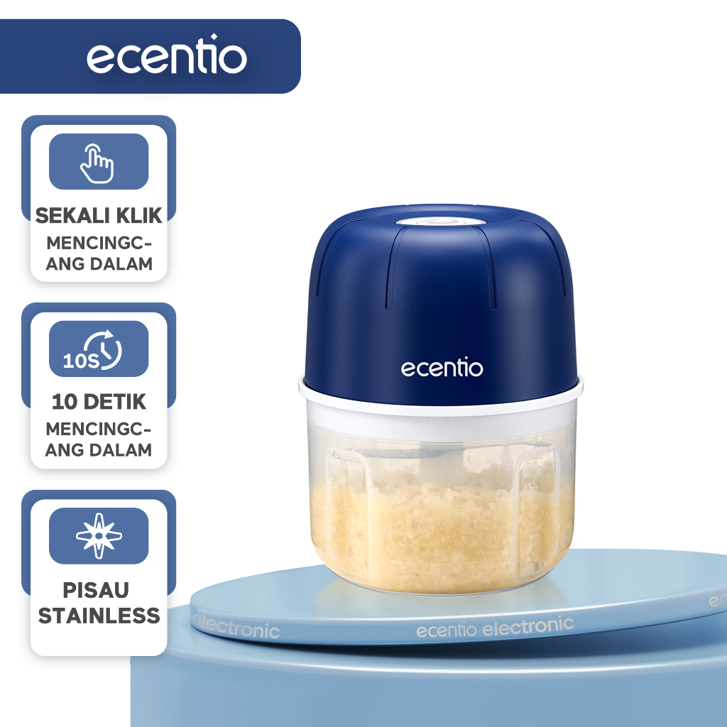 ECENTIO Mini Chopper Blender Portable Bumbu kapsul Alat Penggiling daging penggiling daging mpasi ba