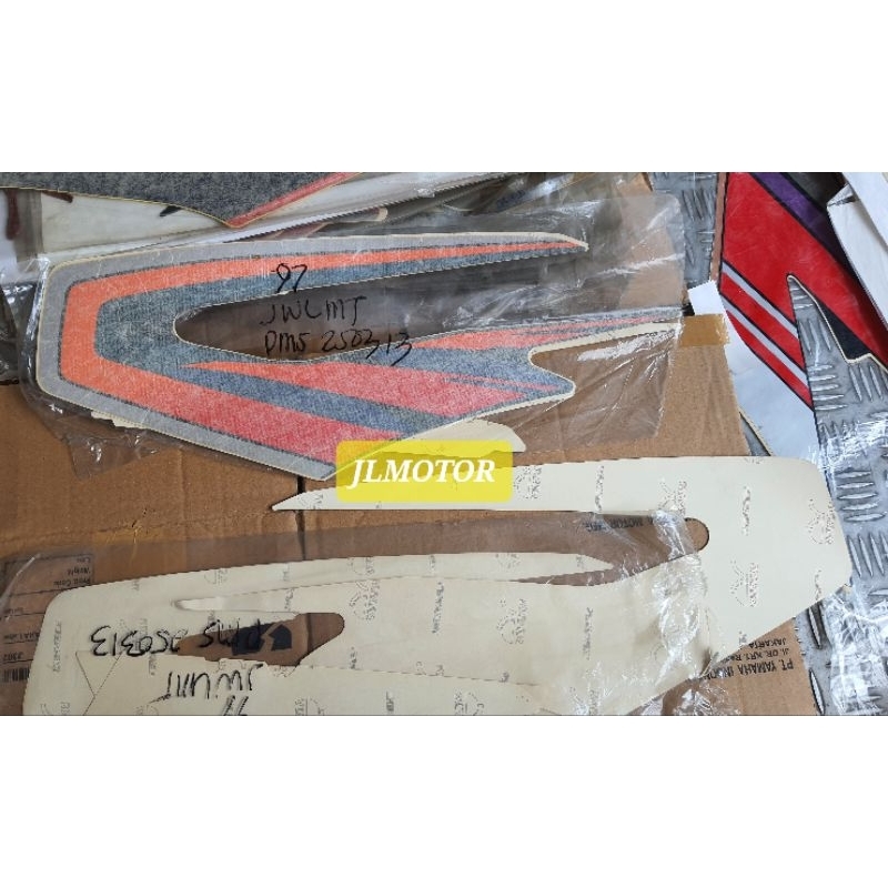 STRIPING LES LIS STICKER LOGO YAMAHA RXKING RX KING SET 1997 1998 NOS ORIGINAL RITRAMA