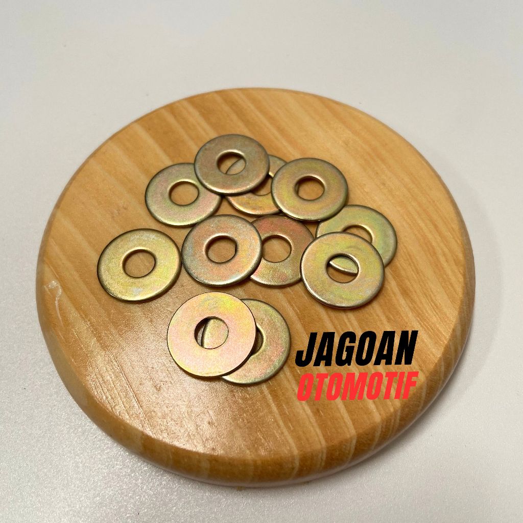 Ring Plat M6x18 Kuning Kunci 10