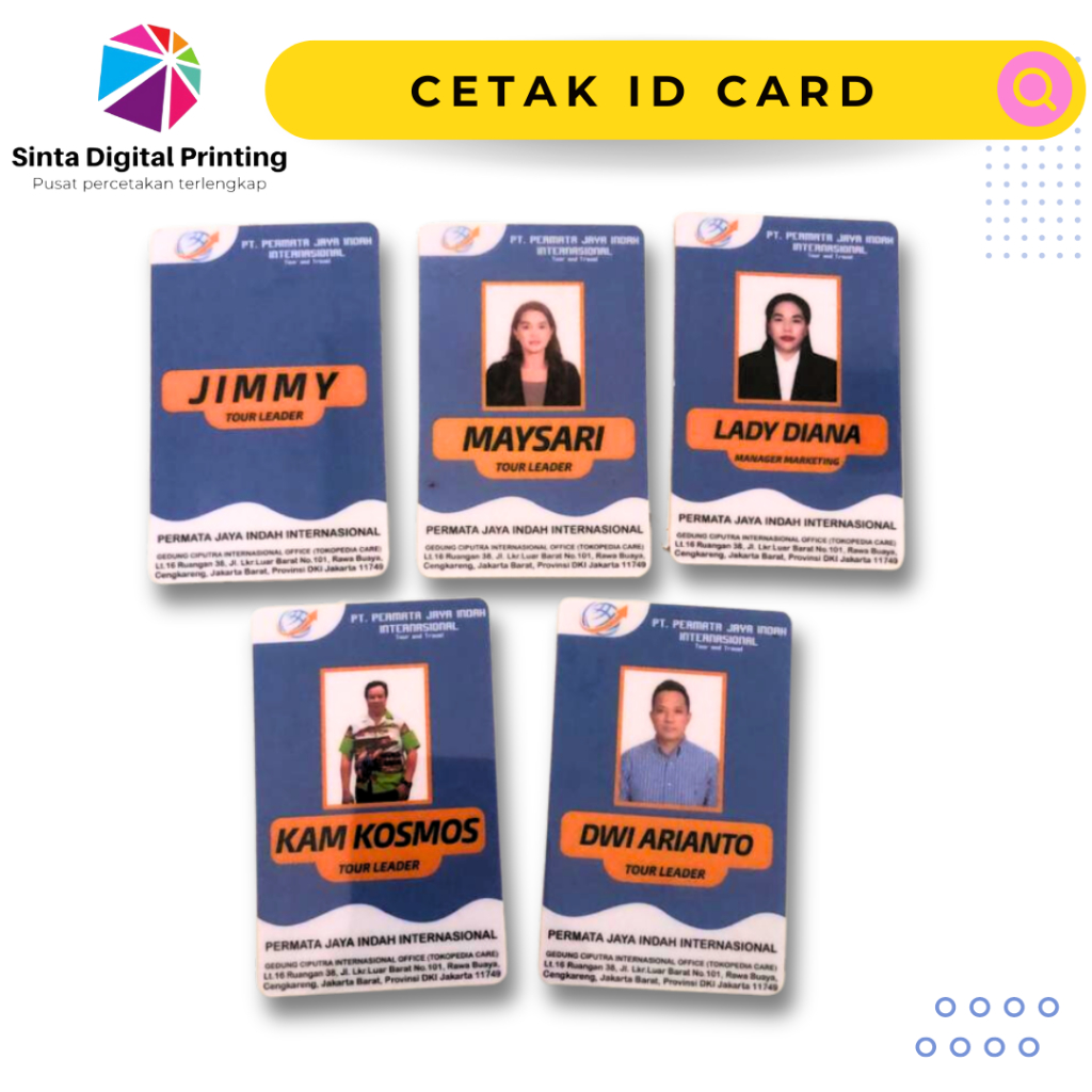 

Cetak ID Card Custom Name Card Name Tag Holder Custom Desain