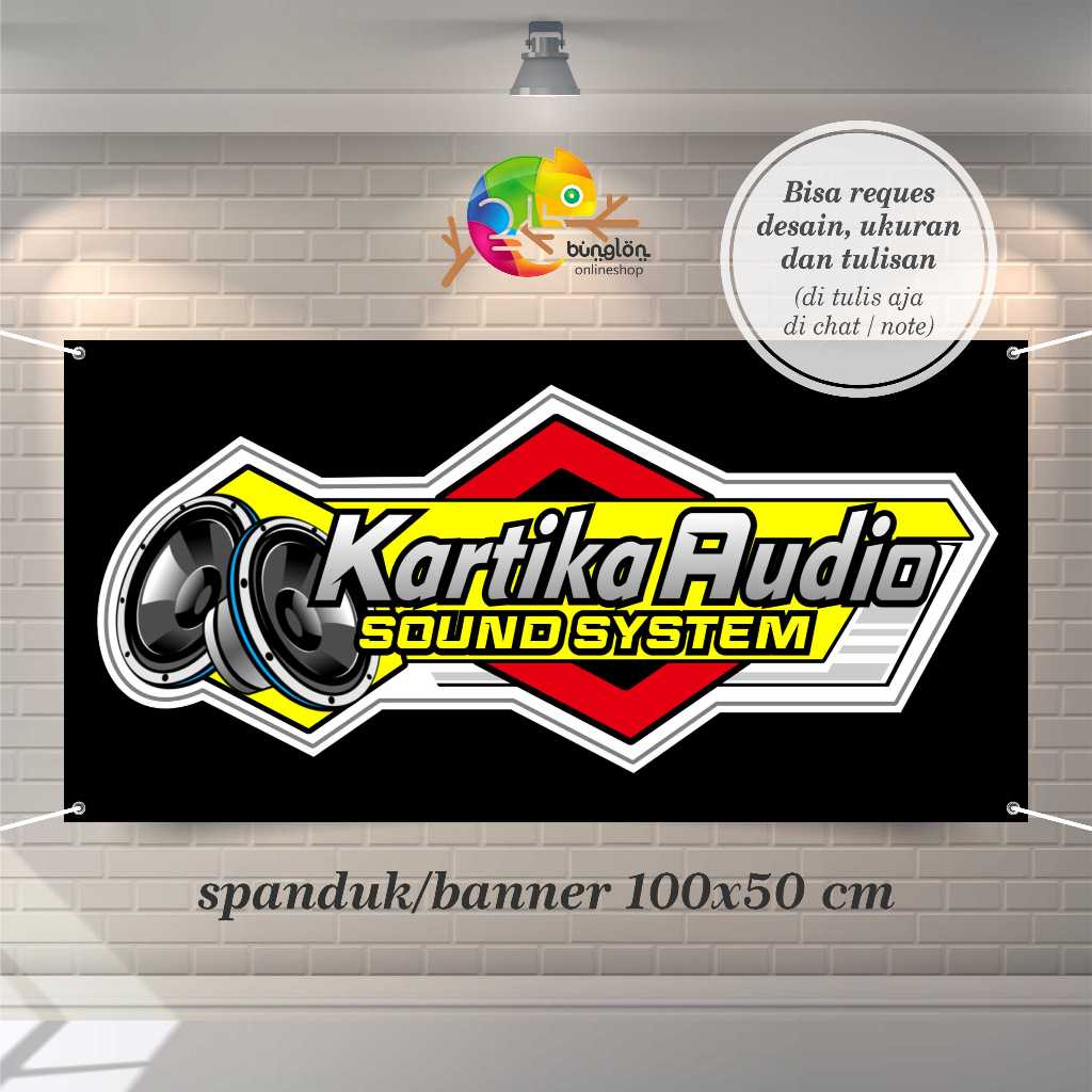 Spanduk Banner Sound Sistem Free Custom Desain