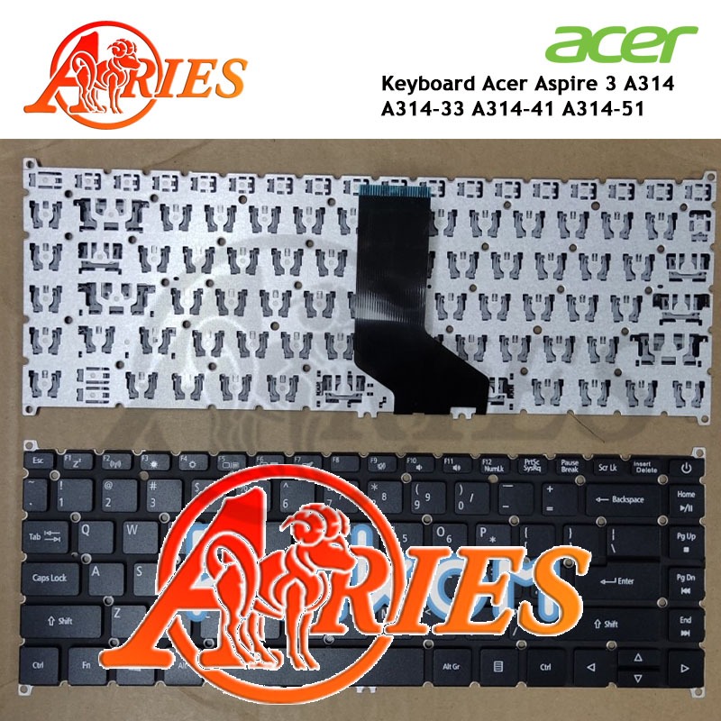 Keyboard Laptop Acer Aspire 3 A314-33 A314-41 Aspire 5 A514-51