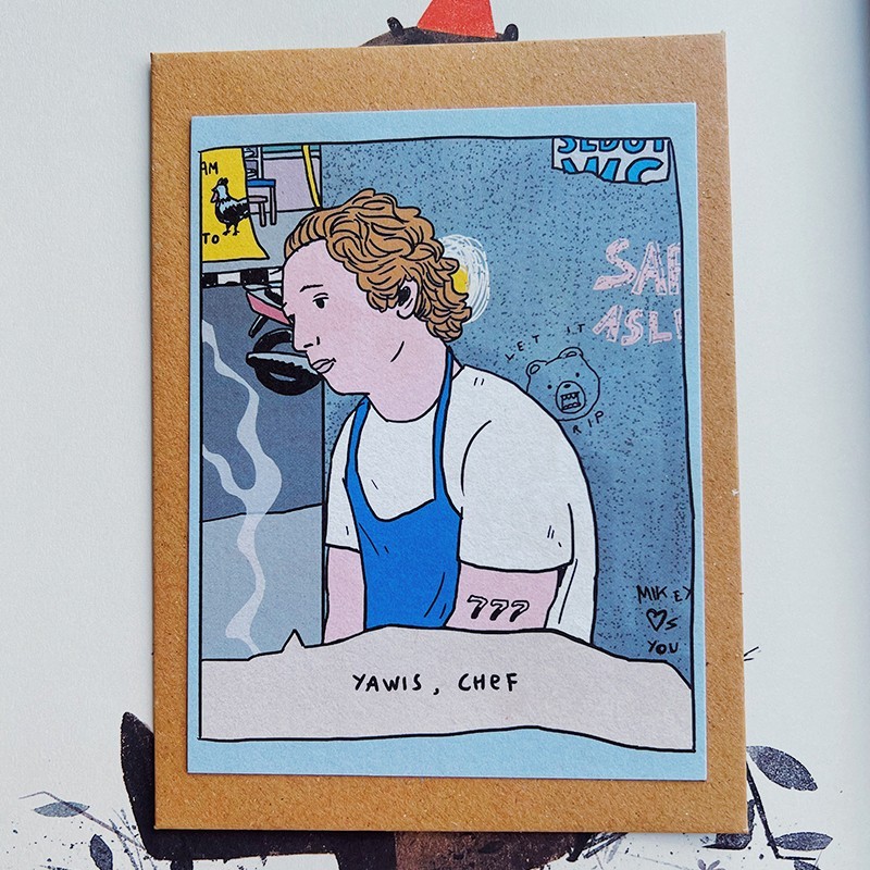 

Yawis Chef - Mini Art Print / Greeting Card
