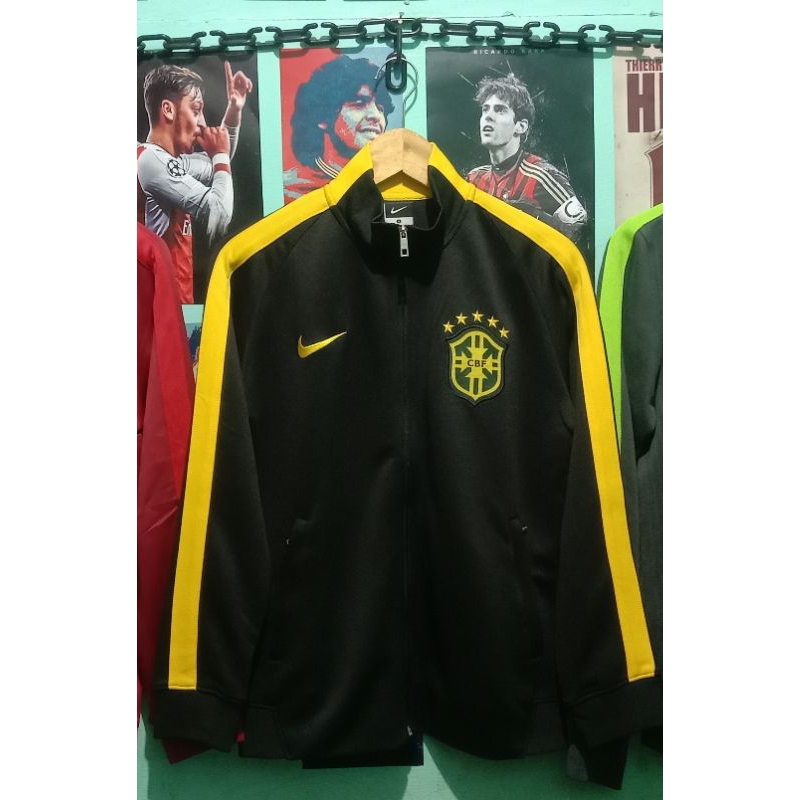 Jaket Tracktop Bola Brasil Grade Ori