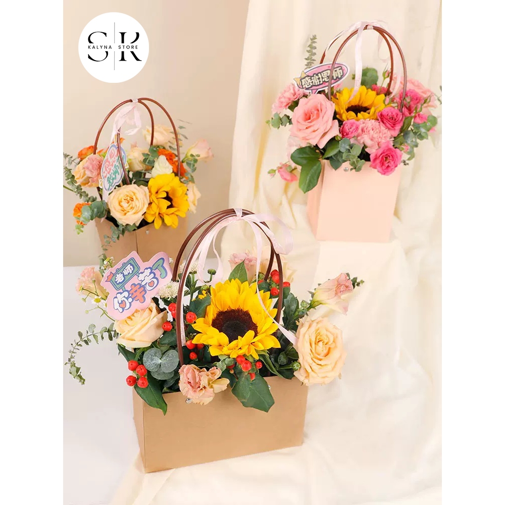 

Giftbag Bloom Bag Flower / Flower Bag / Flower Kraft Paper Bag / Paper Bag Bunga