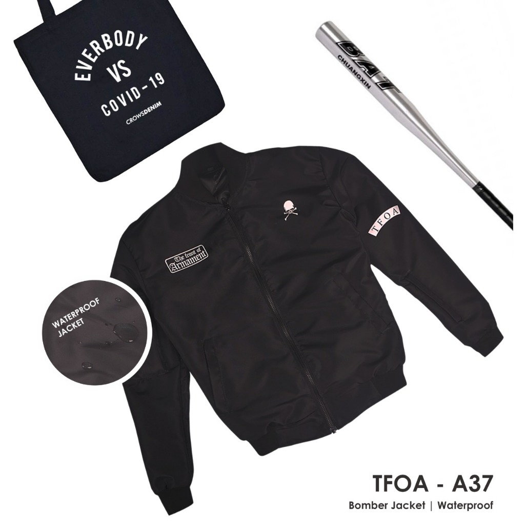 Jaket Bomber TFOA Black Series | A37