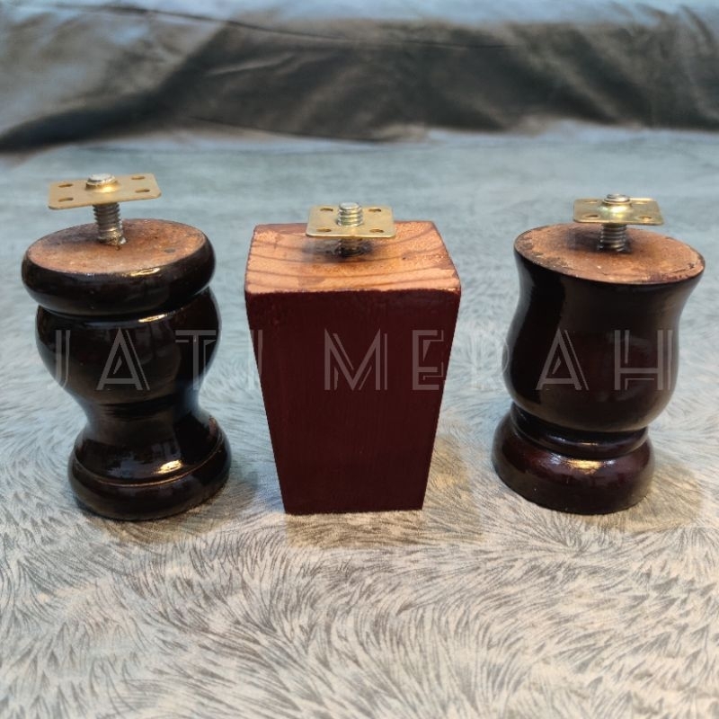 kaki kayu 10cm sofa dan springbed