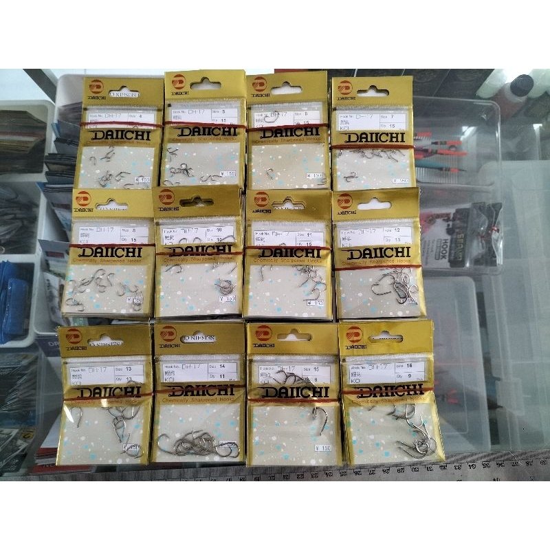 Kail Pancing Daiichi DH 17 KOI ORIGINAL (kail tanpa lubang)