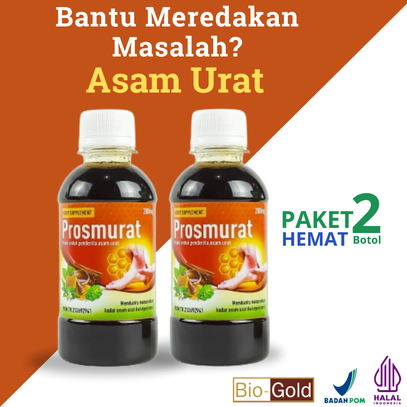 

Bundling 2 Botol Madu Prosmurat Madu Herbal Reumatik Pegal Linu Asam Urat Nyeri Otot BPOM Halal