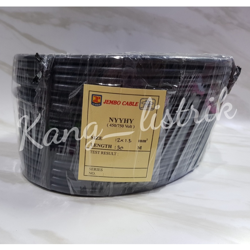 Kabel NYYHY JEMBO 2x1.5 Per METER / Kabel Serabut JEMBO 2x1,5 Per METER