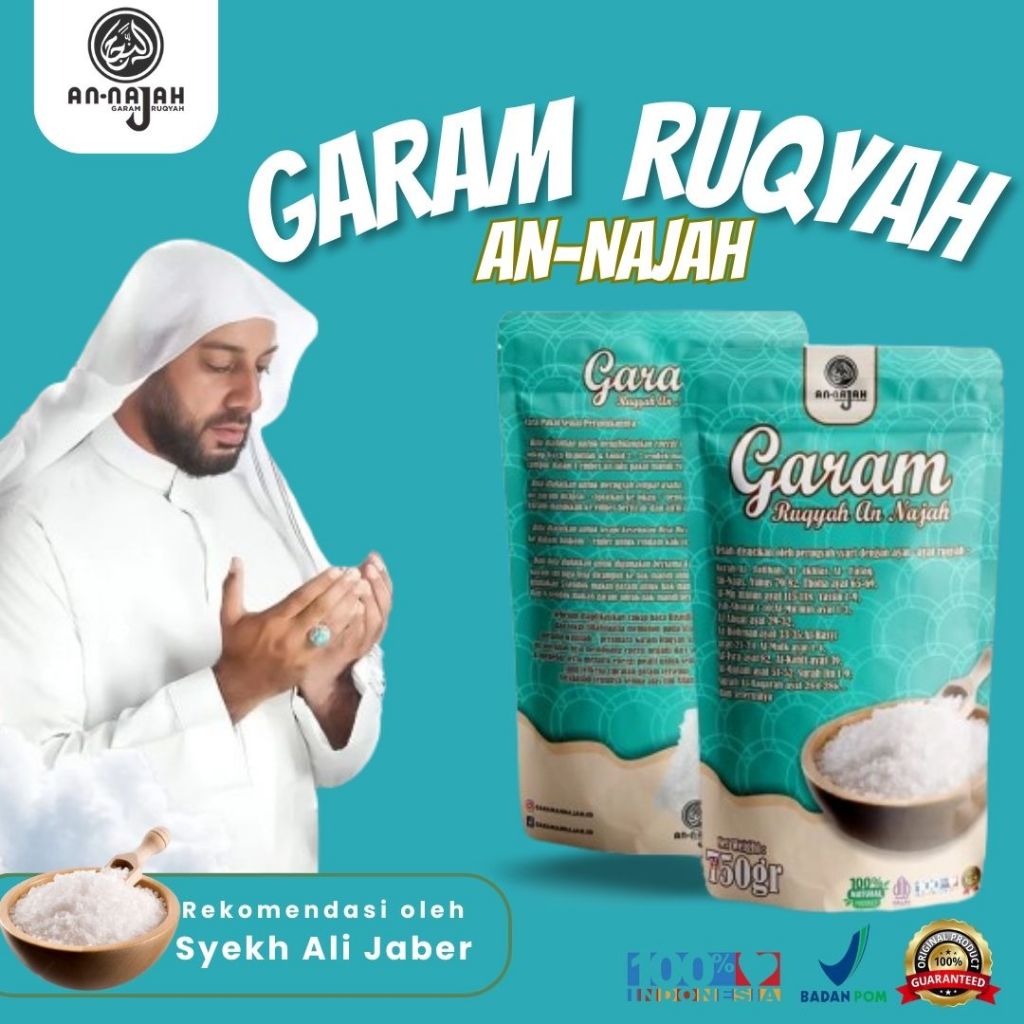 

Garam Ruqyah AN-NAJAH 750 gr Untuk Mandi Metode Pembuka Aura Rezeki,Karir,Jodoh,Usaha,Dan Penakal Sihir,Dan menangkal sihir,pelet,Serta serangan ilmu hitam