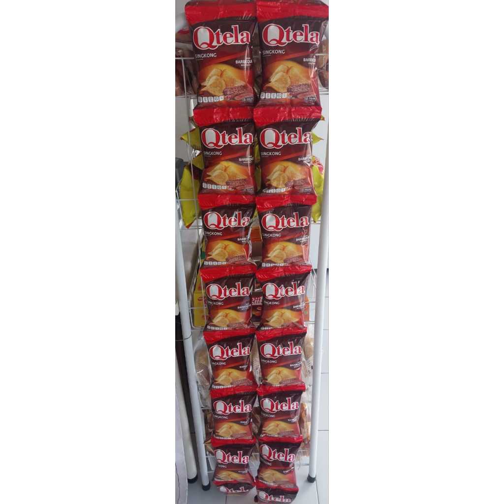 

Qtela Singkong Rasa Barbeque Jajan Kemasan Ekonomis 2000an/Jajan Rencengan Kemasan 20gr