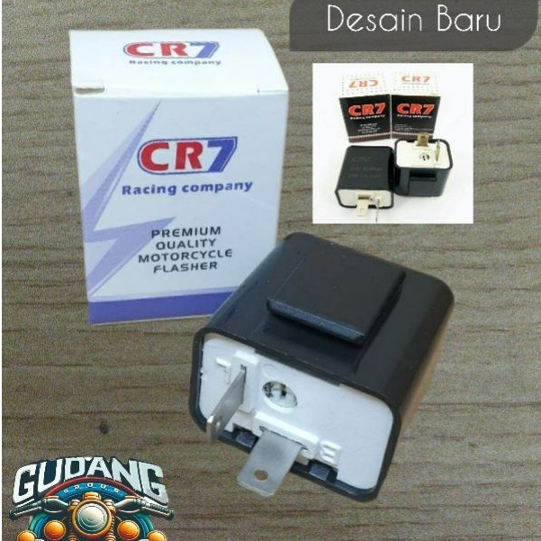 Flasher Sein CR7 Original / Relay Pengatur Kedip Lampu Sein / Flasher CR7