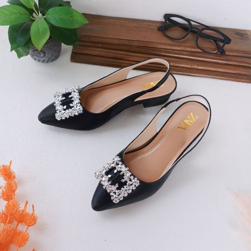 ZARA Sepatu High Heels Wanita Original Cantik Hak 3 cm