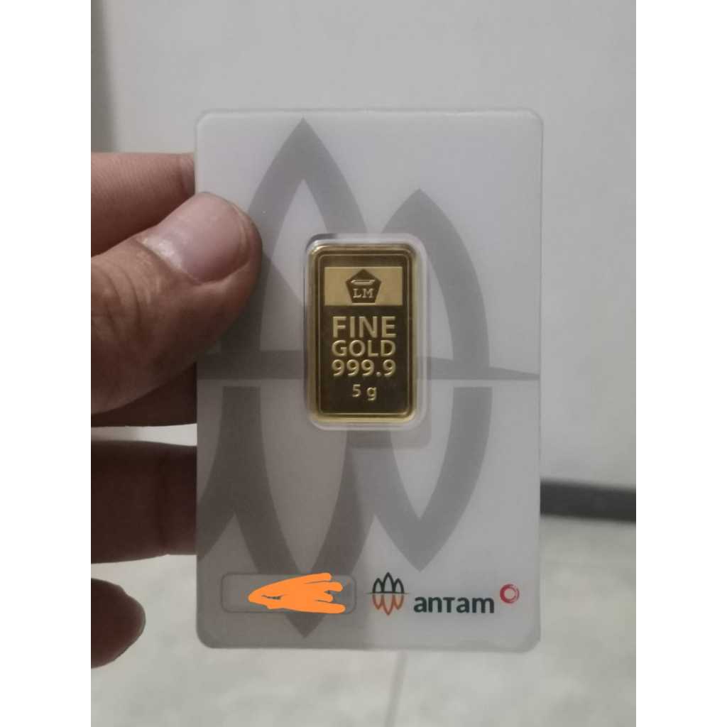 Antam 5gr 2019 - 2024 reinvented press red mark Logam Mulia LM 5 gram Emas 5 GR 5gram Certicard pres