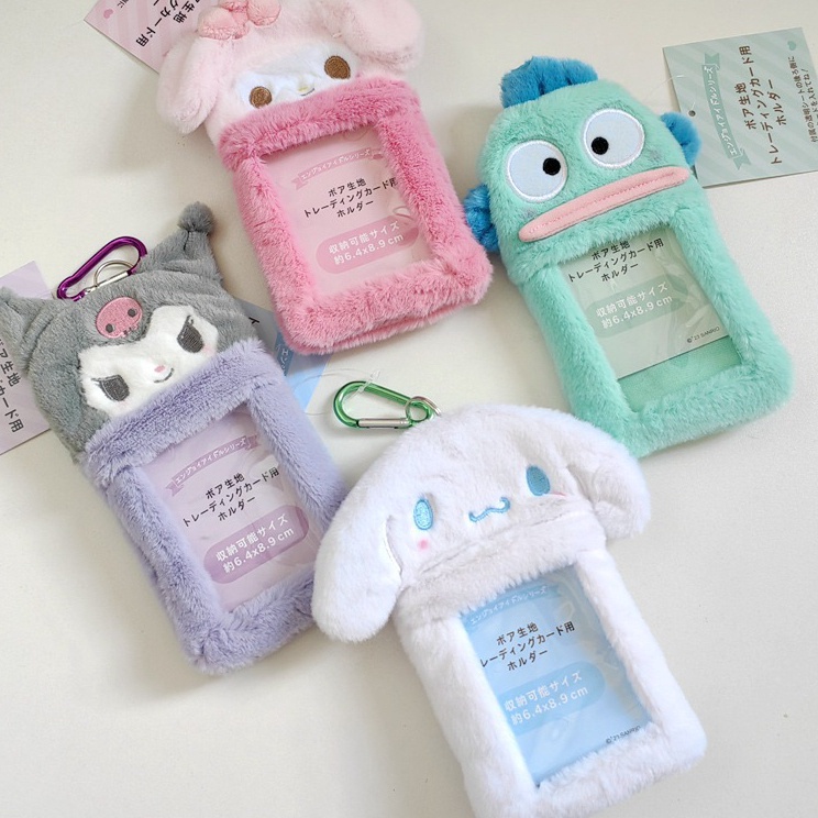 

Praktis LANDYARD CARD HOLDER TEMPAT KARTU SANRIO BAHAN BULU HALUS