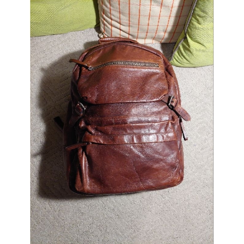 preloved backpack ransel full kulit asli besar