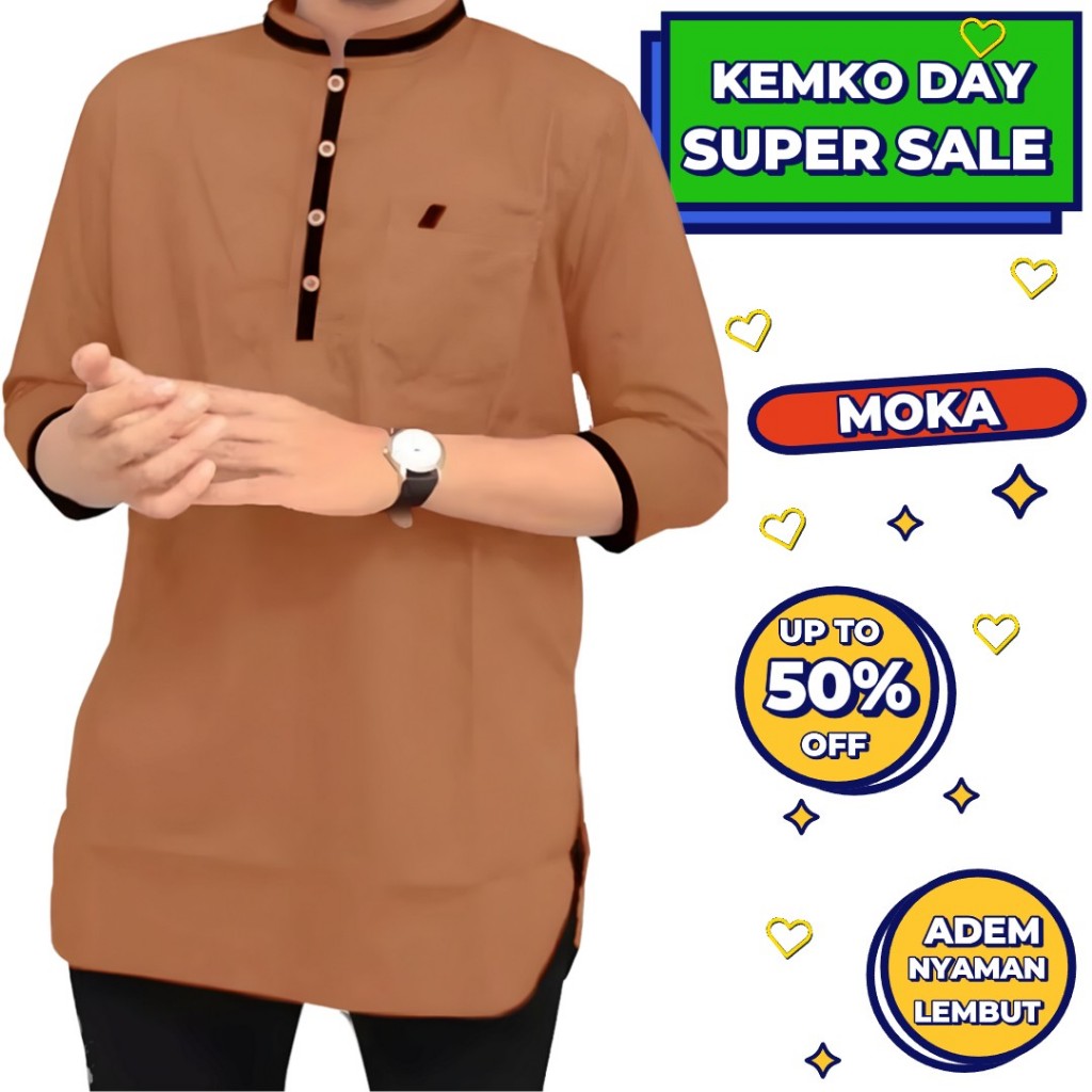 BAJU KEMEJA KOKO KEMKO PRIA DEWASA COWOK LAKI LAKI LENGAN PANJANG MOTIF AGAM IMPORT ORIGINAL TERBARU