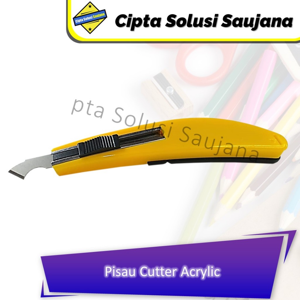 

PISAU CUTTER ACRYLIC KATER POTONG AKRILIK PLASTIK MIKA PVC KERAJINAN KERTAS KARTON