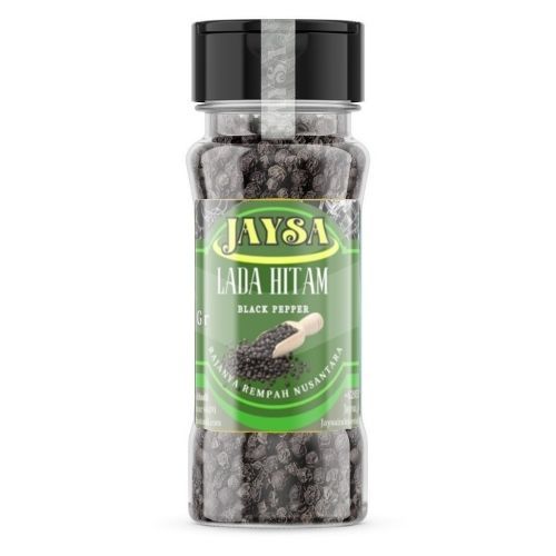

JAYSA - Lada Hitam 50 gr / 100 % Asli Lada Hitam Kualitas Super / Whole Black Pepper / Merica Hitam Butiran / Biji Lada Hitam / Lada Hitam Kasar / Merica Hitam Bumbu Dapur / Rempah Botol