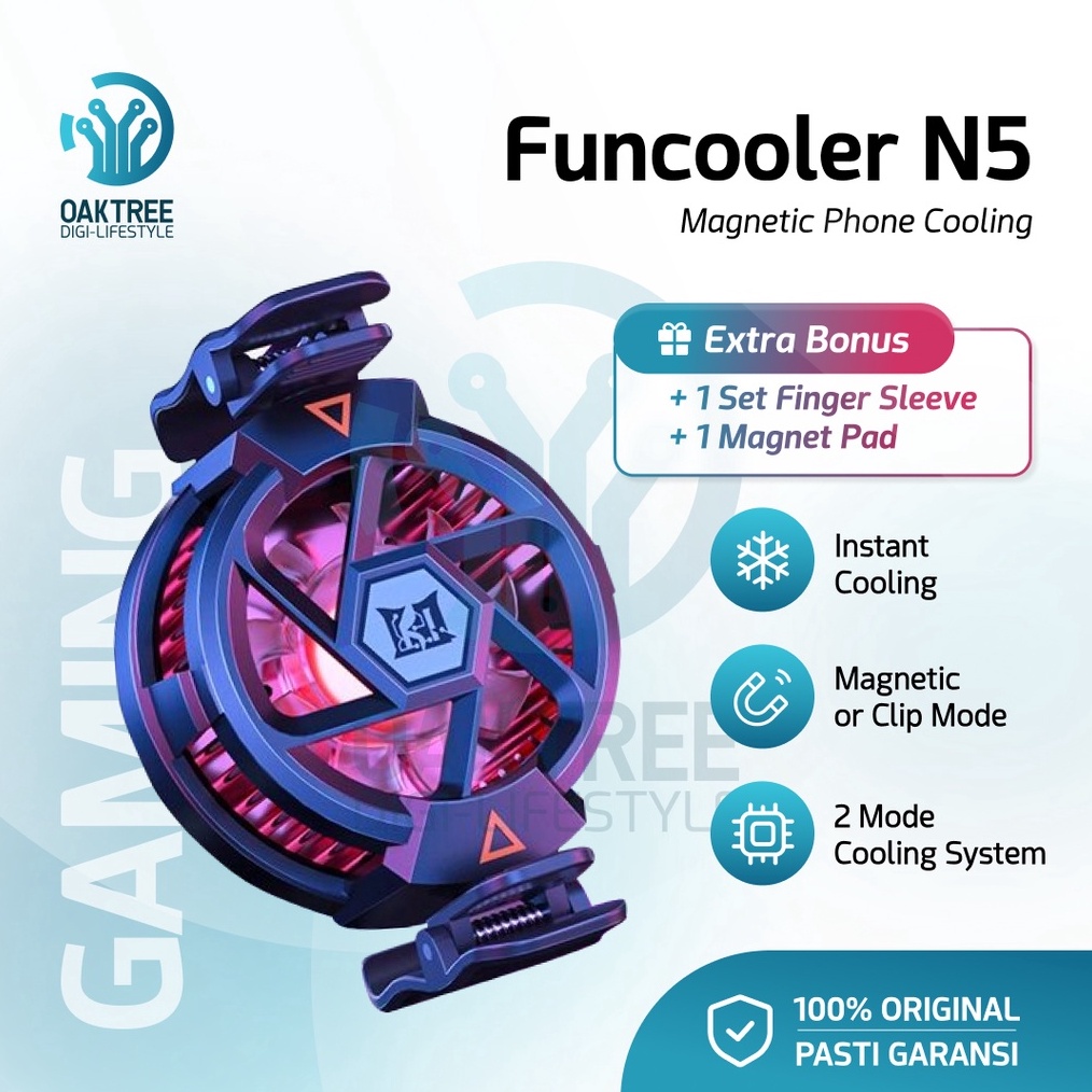 KODE G14X Funcooler N5 Fan Cooler Radiator Pendingin HP Cooling Fan Gaming 2 Mode