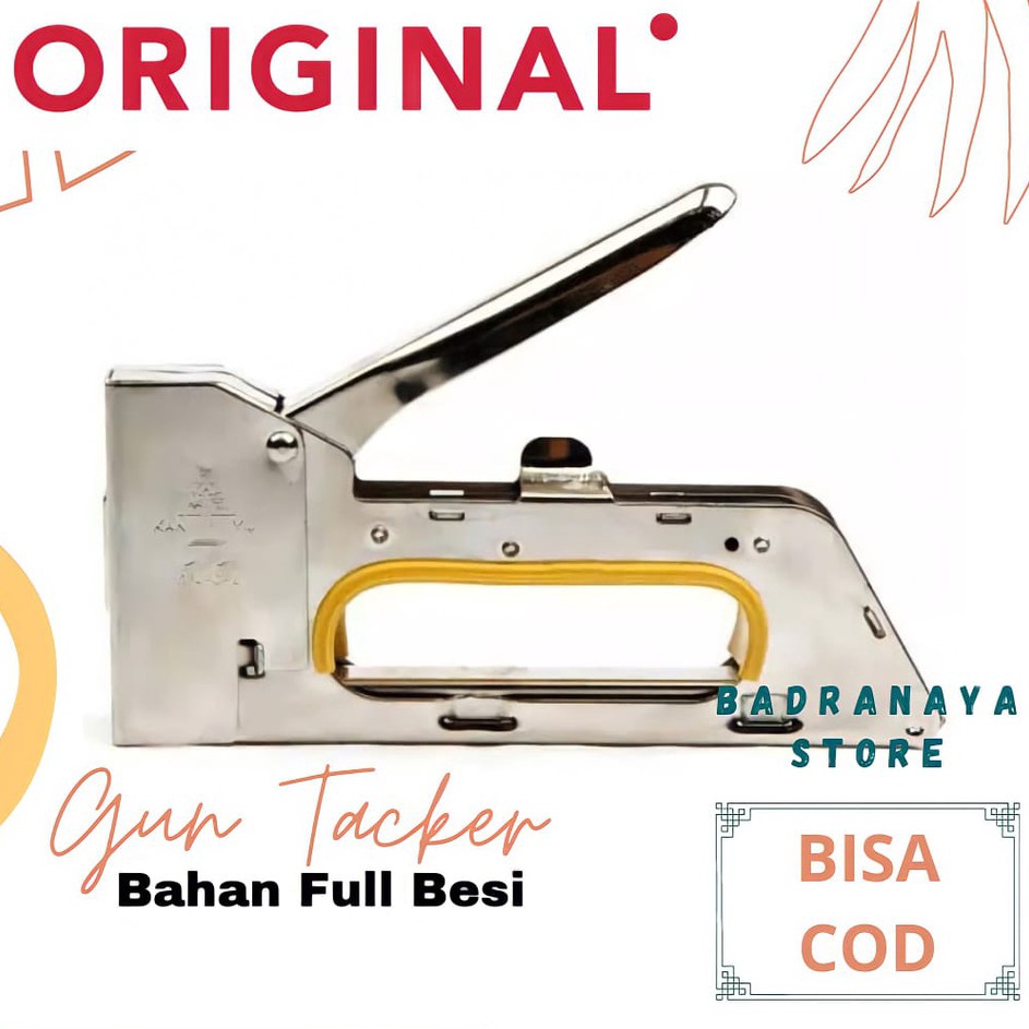 

Stapler Tembak Cekrekan Pengokot Hekter Tacker Staples Sofa Staples Jok Stepler Motor