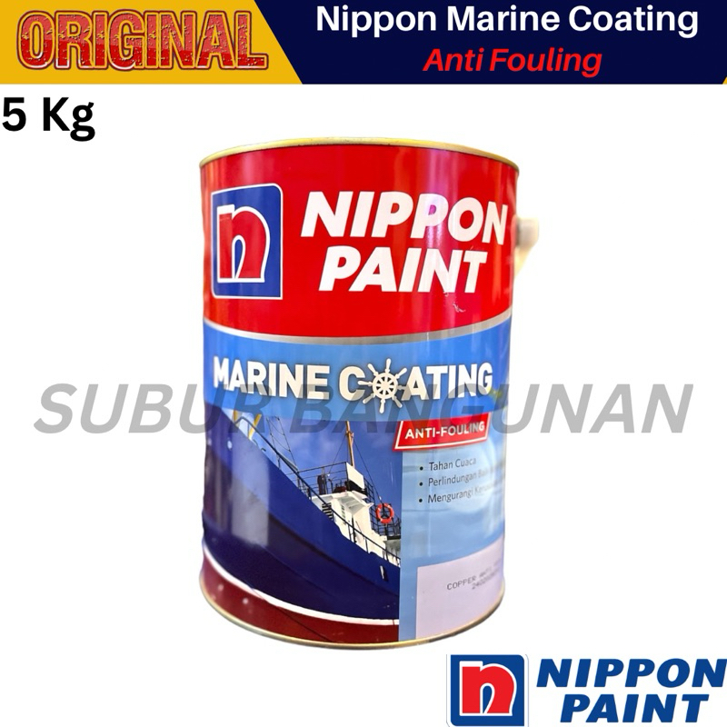 Nippon ANTI FOULING Cat Kapal Besi Kayu  Nippon Marine Coating 5 Kg