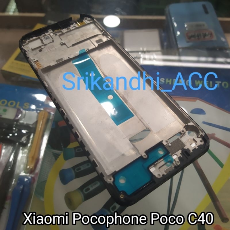 Frame tulang tengah Xiaomi Pocophone Poco C40 Tulang lcd tatakan mesin