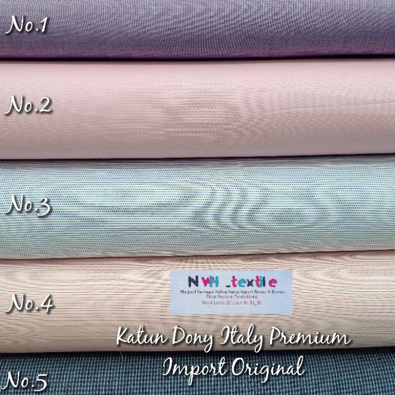 KATUN DOBY ITALY PREMIUM IMPORT BAHAN KEMEJA/KOKO