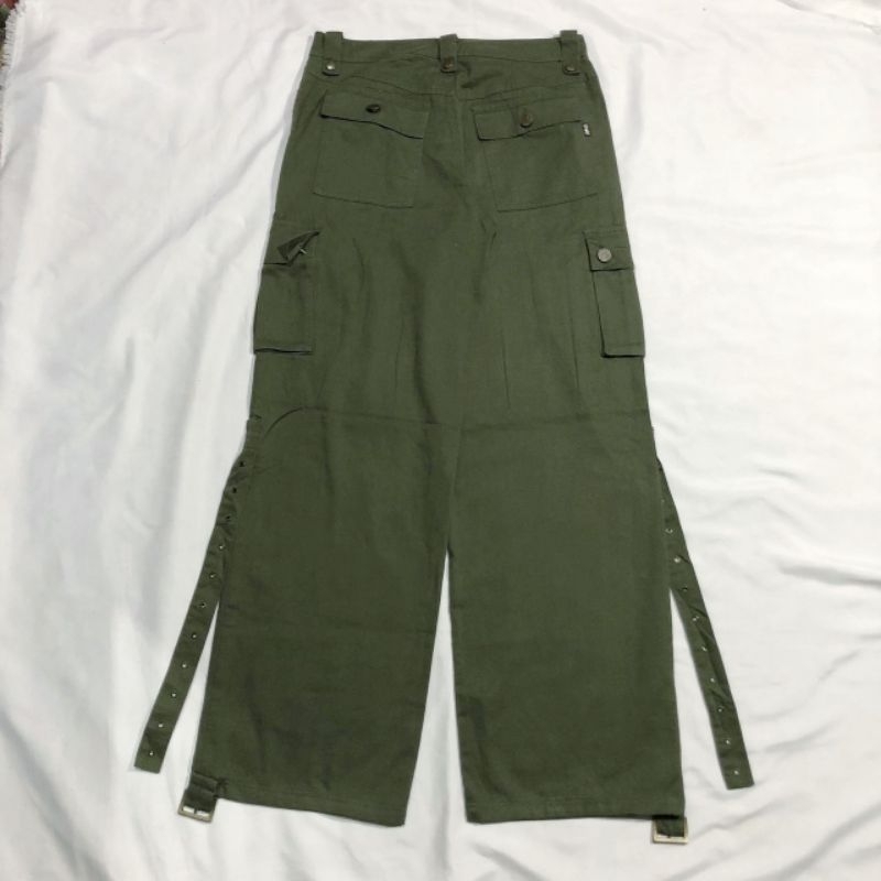Celana Panjang Longpants Cargo Shoop Hijau Army Baggy Loose Fit Y2k Original Second Preloved #CC64