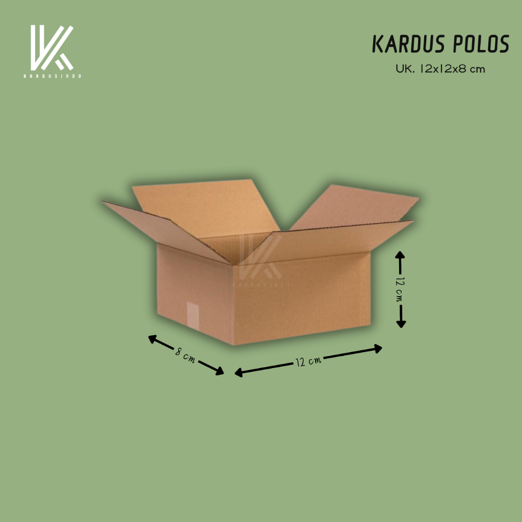 

KARDUS BOX POLOS BARU UK 12x12x8 CM