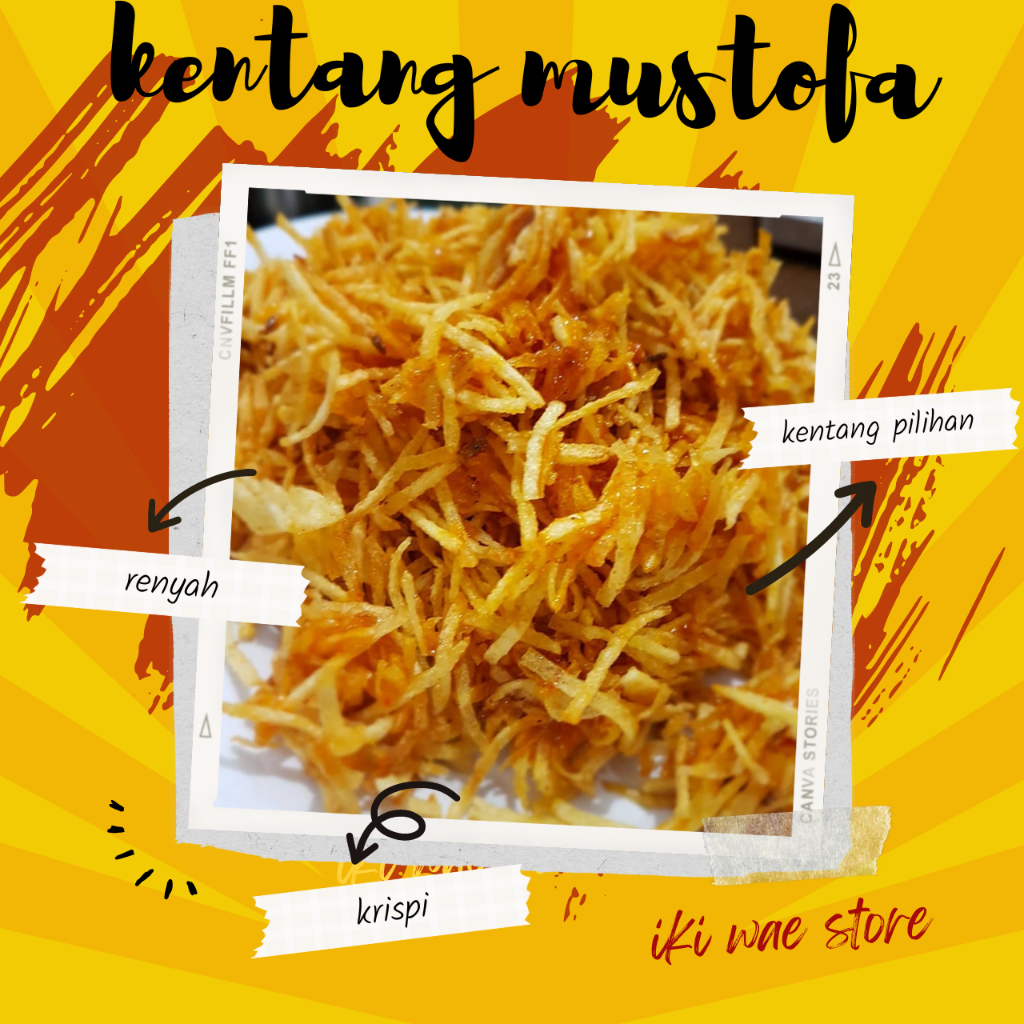 

Kentang Mustofa Mustopa Kering Kentang Pedas Manis Camilan Cemilan Snack Lauk Keripik 100gr Iki Wae