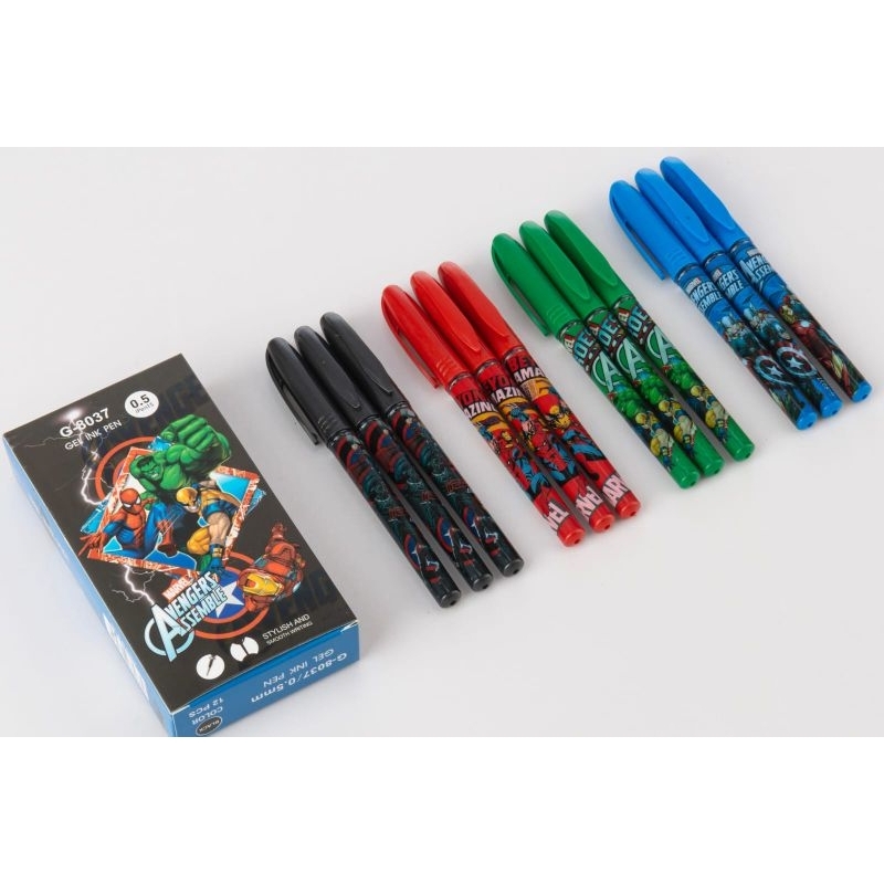 

Pulpen Gel 0.5mm YOUMEI GP-8037 Avengers (12pc)