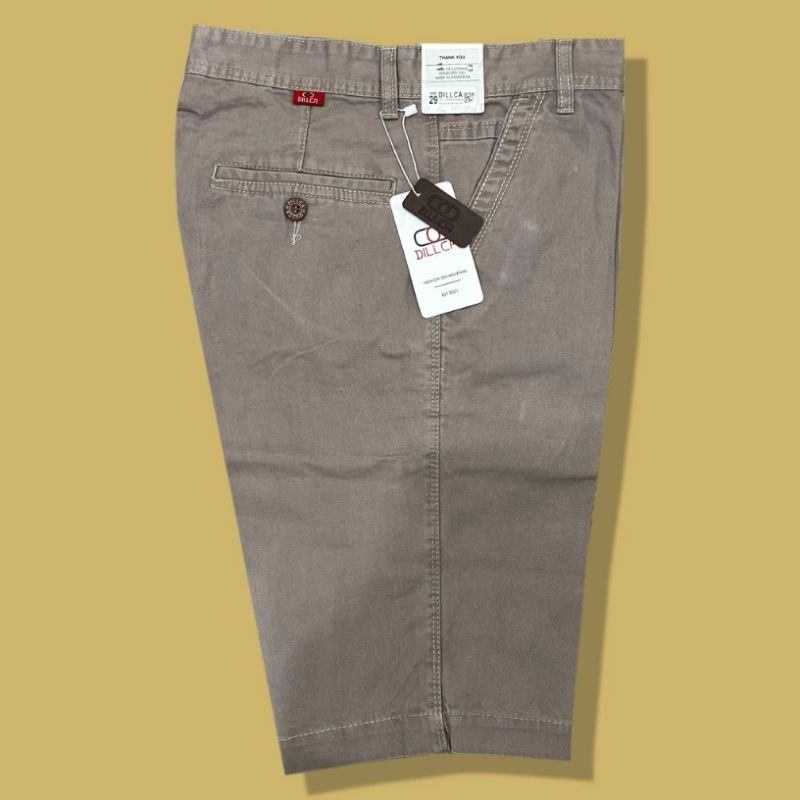 Celana Pendek Pria Dewasa Chinos Katun Kanvas Tebal Tidak Melar Berkualitas Halus Nyaman DILLCA