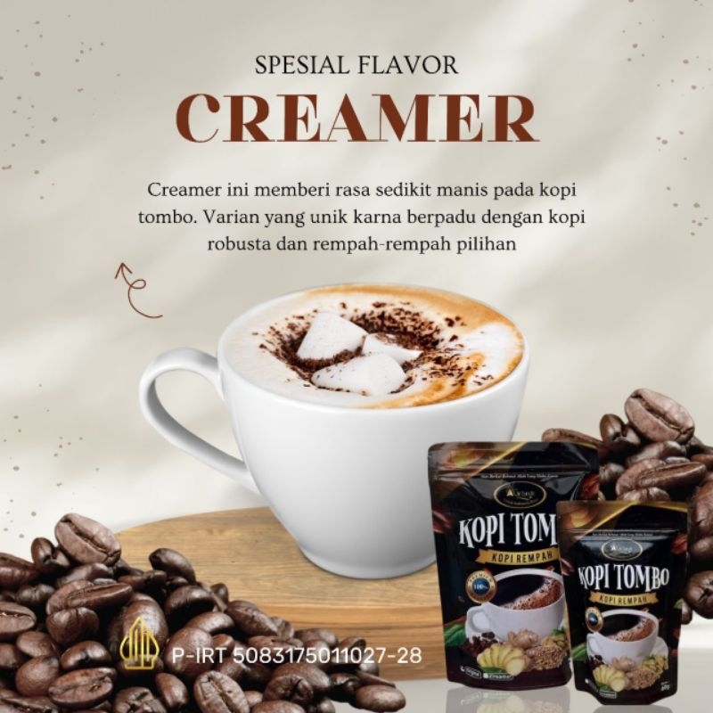 

Kopi tombo isi 60g varian CREAMER ORI