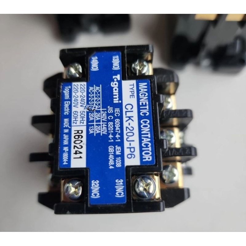 Contaktor Togami Clk-20J-P6 Daikin