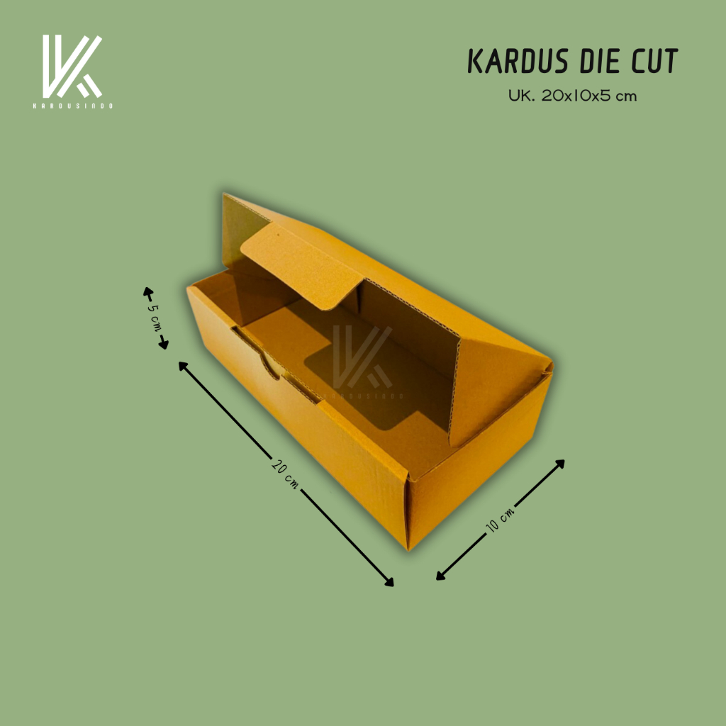 

KARDUS DIE CUT BARU UK 20x10x5 CM