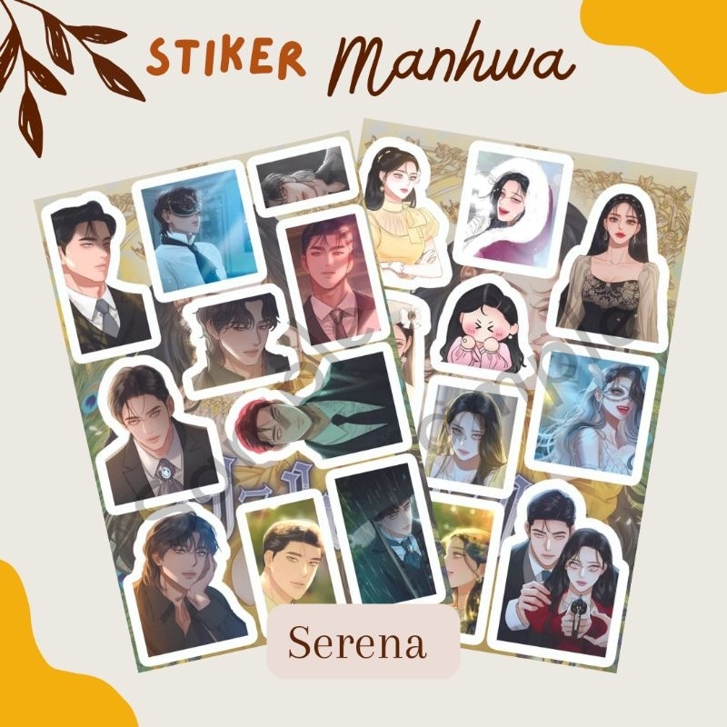 

Sticker Manhwa Serena A6 Waterproof Eiser Reins Grayon Frederic Anti Air Laminasi Glossy