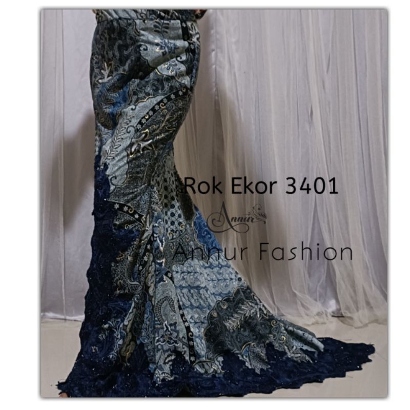 Realpict Rok Ekor Renda Rok Ekor mermaid Rok wisuda