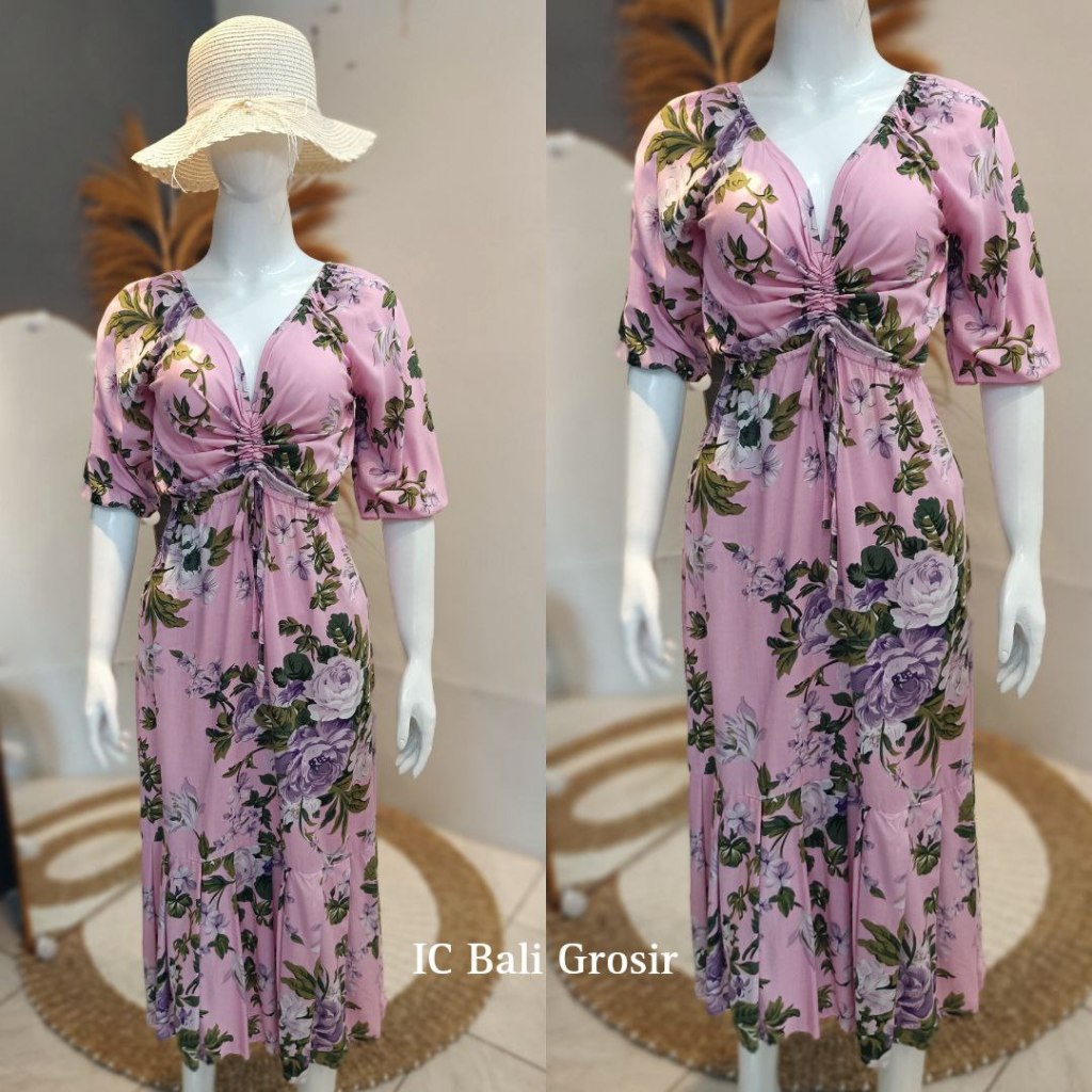 DRESS CANDA SERUT/ CS001/ DRESS KASUAL/ DRESS PANTAI/ DASTER BALI /DASTER BUMIL & BUSUI FRENDLY JUMB