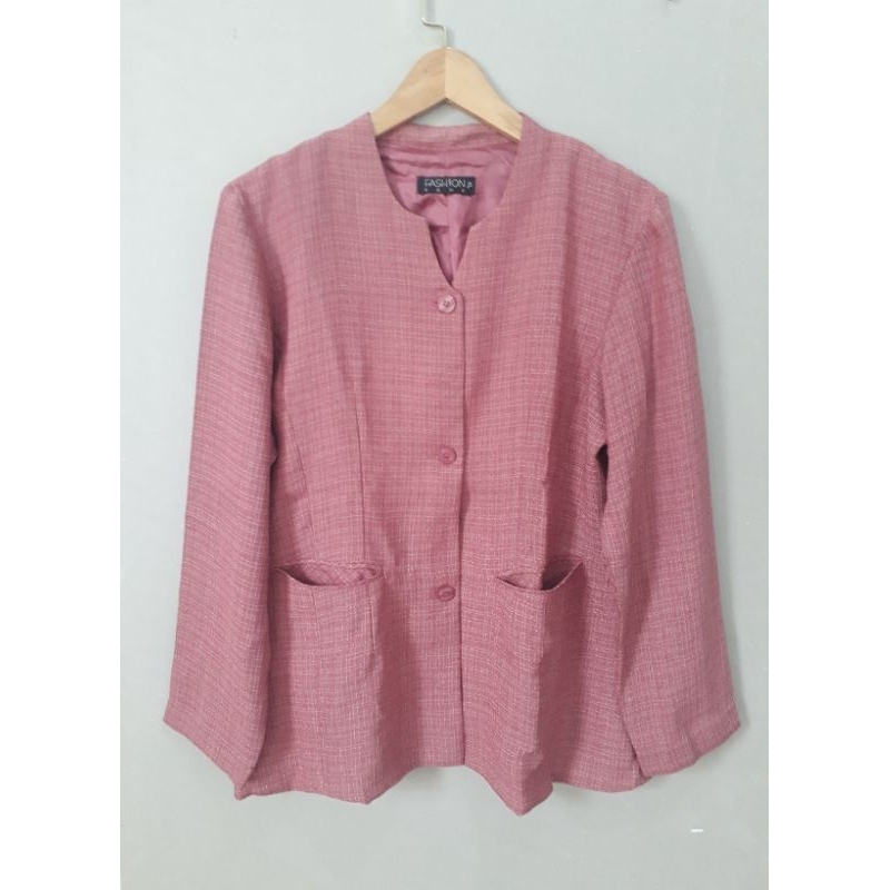 Blazer Wanita / Pink Blazer / Blazer Pink / Jas Wanita / Blazer Kantor / Women Blazer / Baju Wanita 