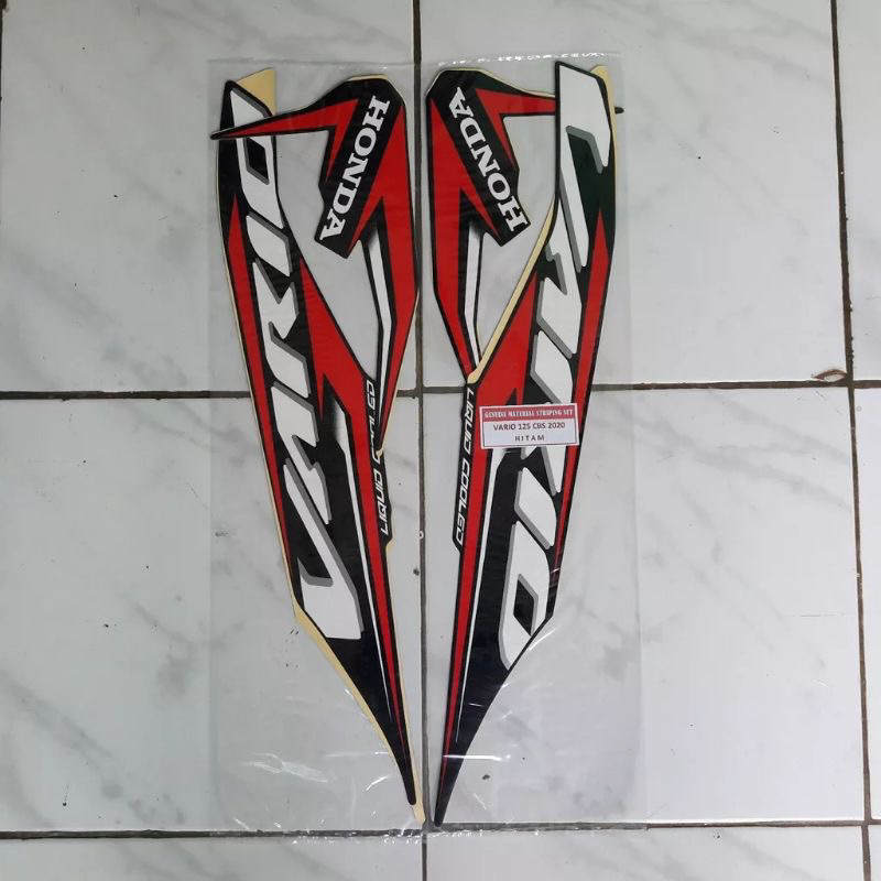 Striping Stiker New Vario 125 New K60 2020 2021 Hitam Merah