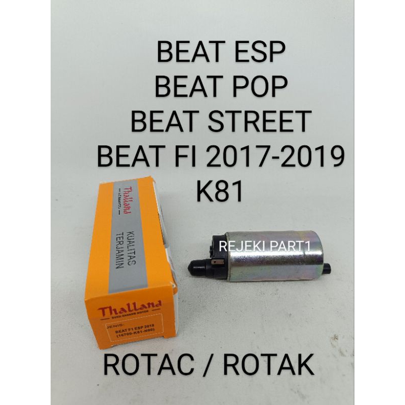 ROTAC / ROTAK / ROTAX BEAT ESP / BEAT STREET / BEAT POP / K81 / BEAT FI 2017-2019 (THALLAND)